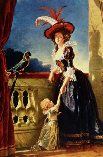 Labille-Guiard, Adelaide Portrait of Louise Elisabeth of France with her son china oil painting image